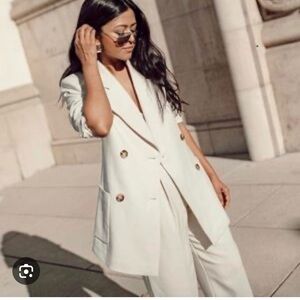 Double breasted oversized blazer